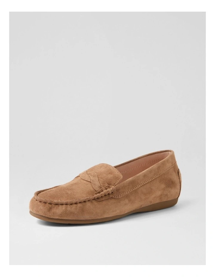 Elian Light Choc Suede Flat Shoes image 2