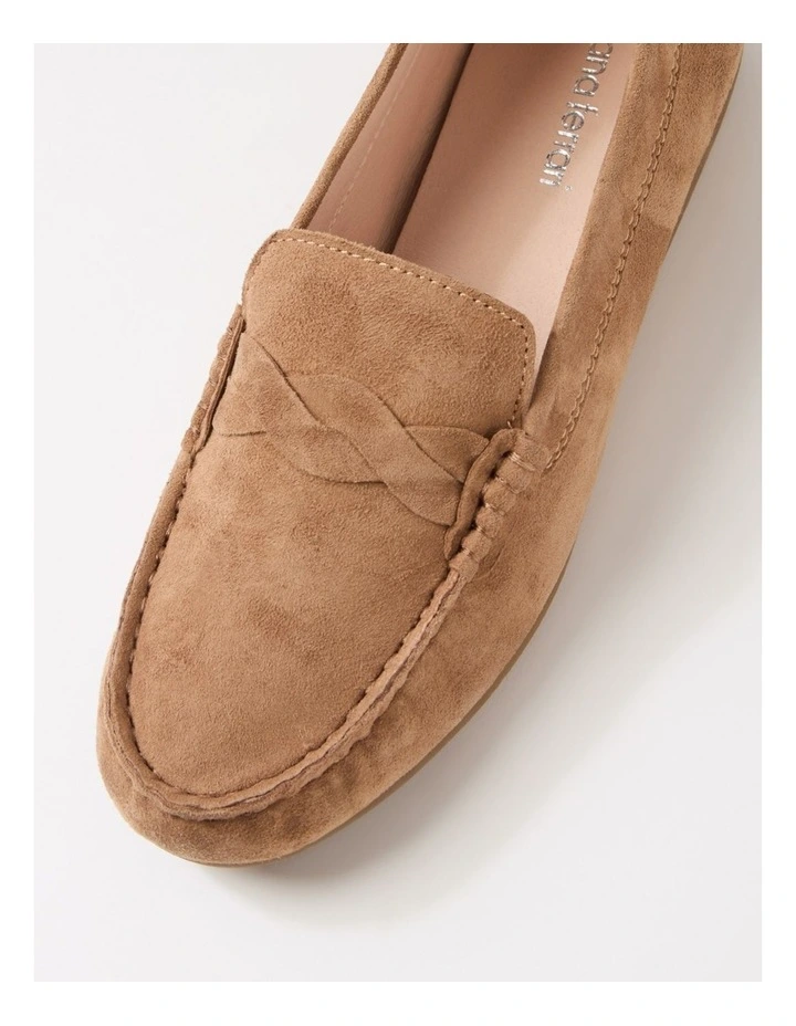 Elian Light Choc Suede Flat Shoes image 4