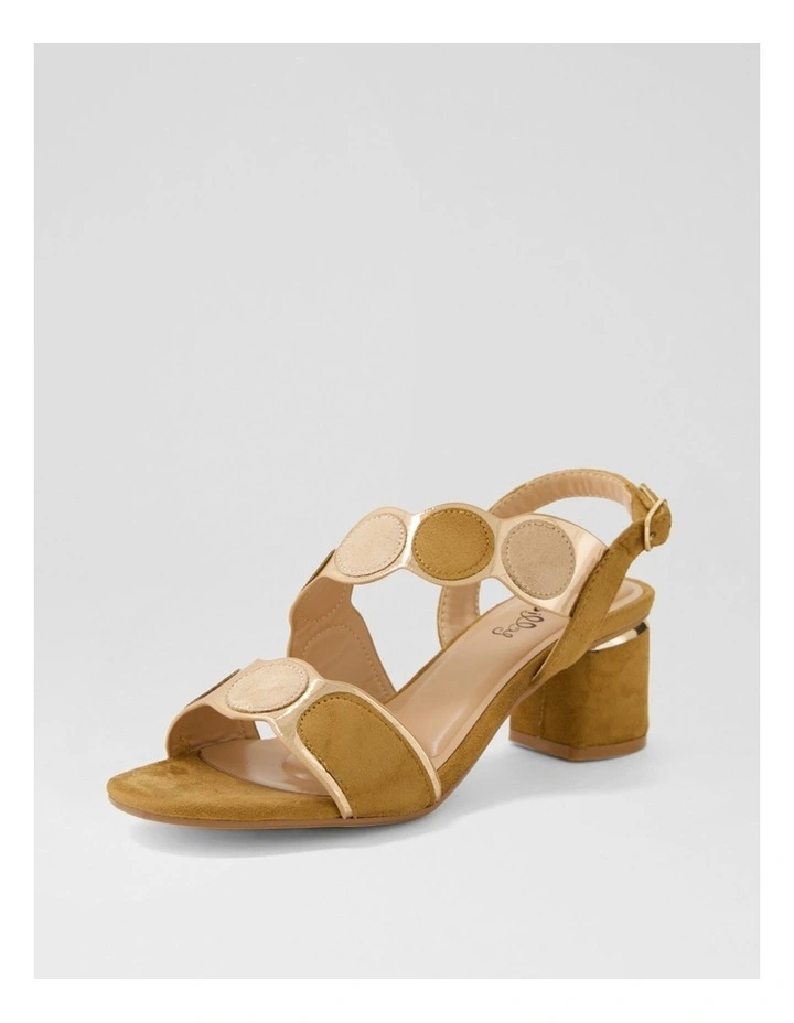 Haldis Tan Multi Microsuede Sandals image 2