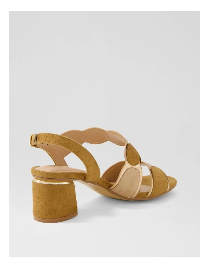 Haldis Tan Multi Microsuede Sandals image 3