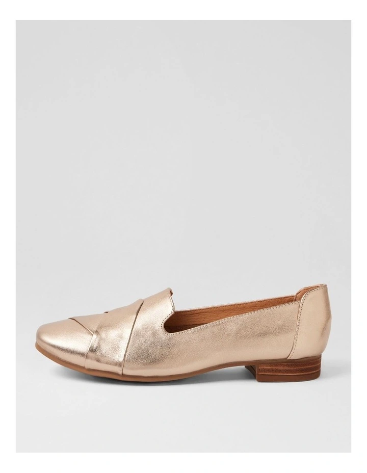 Tilony Champagne Leather Loafers image 1