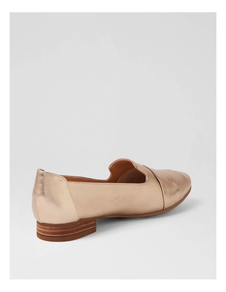 Tilony Champagne Leather Loafers image 3