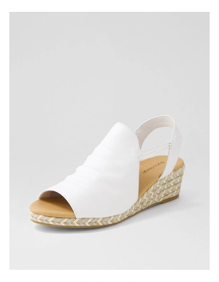 Hlensia White Multi Rope Leather Sandals image 2