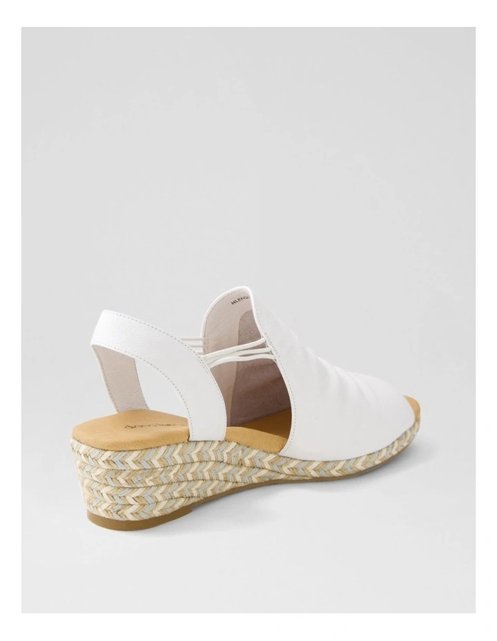 Hlensia White Multi Rope Leather Sandals image 3
