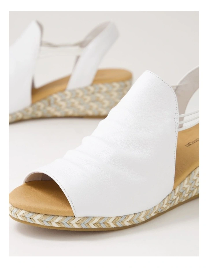 Hlensia White Multi Rope Leather Sandals image 5