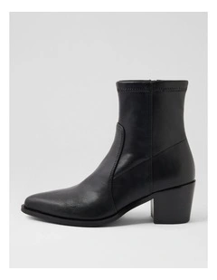 Fearnot Black Stretch Ankle Boots