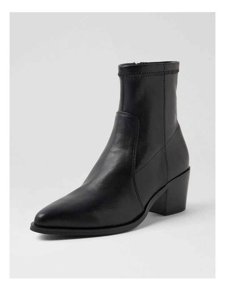 Fearnot Black Stretch Ankle Boots image 2