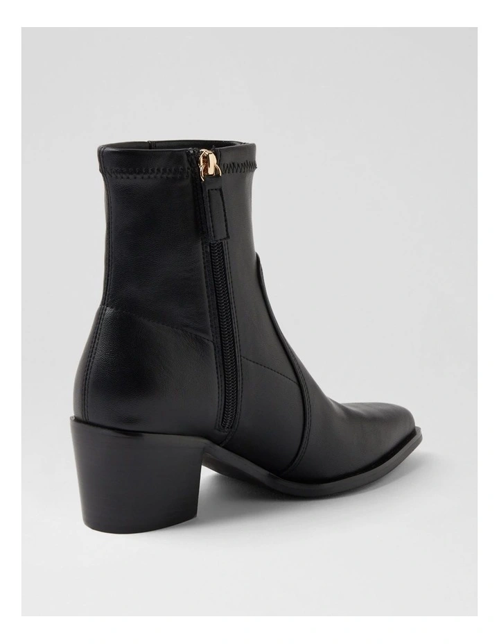 Fearnot Black Stretch Ankle Boots image 3