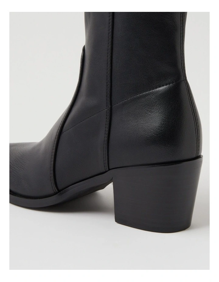 Fearnot Black Stretch Ankle Boots image 5