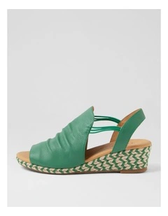 Hlensia Green Multi Rope Leather Sandals