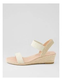Havan Cream Weave Elastic Sandals