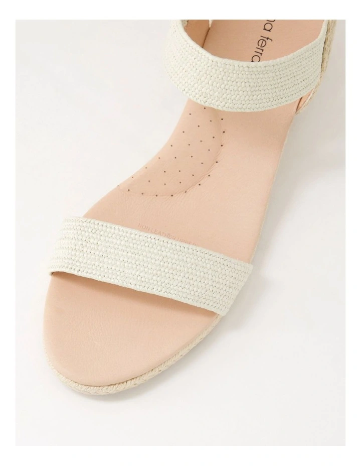 Havan Cream Weave Elastic Sandals image 4