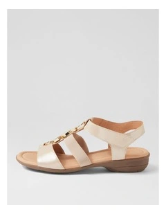 Bartie Rose Shimmer Suede Sandals
