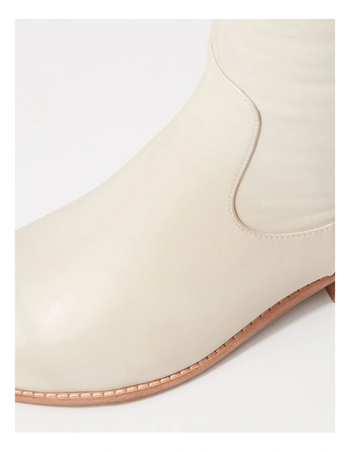 Giddy Oatmilk Leather Knee High Boots image 5