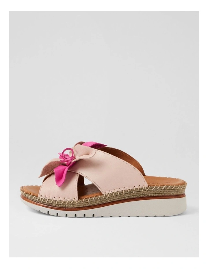 Intreege Blush Fuchsia Leather Sandals image 1