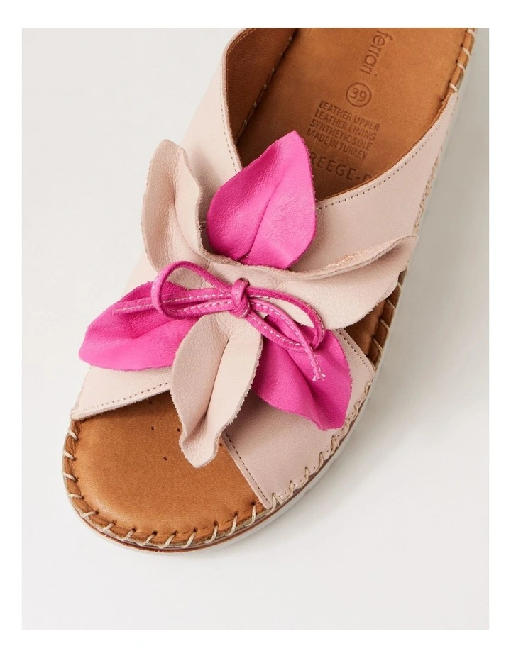 Intreege Blush Fuchsia Leather Sandals image 4
