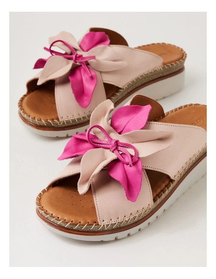 Intreege Blush Fuchsia Leather Sandals image 5