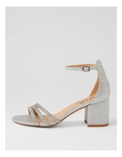 Jalim Silver Glitter Sandals