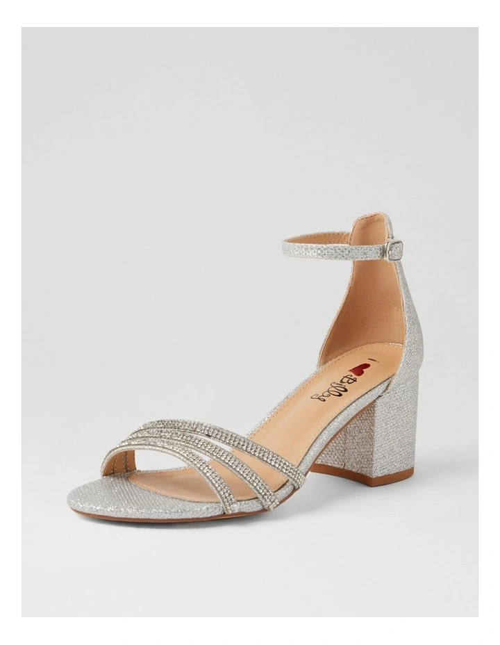 Jalim Silver Glitter Sandals image 2