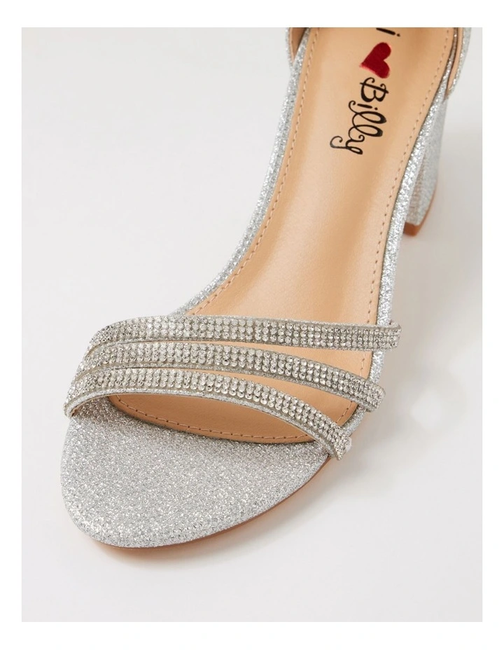 Jalim Silver Glitter Sandals image 4