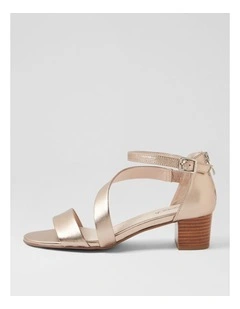 Caring Champagne Leather Sandals