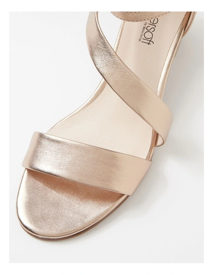 Caring Champagne Leather Sandals image 4