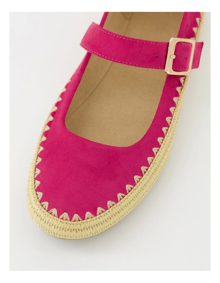 Mossie Fuchsia Microsuede Mary Janes image 4