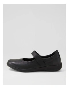 Easie D Black Leather Mary Janes
