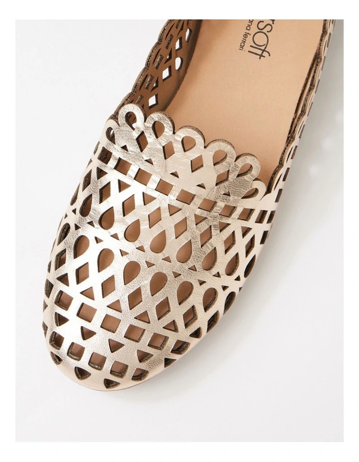 Hadelys Platinum Leather Loafers image 4
