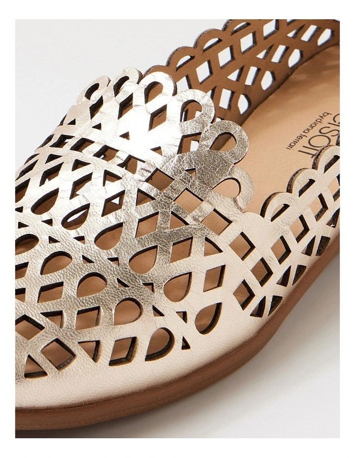 Hadelys Platinum Leather Loafers image 5