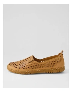 Bondie Tan Leather Loafers