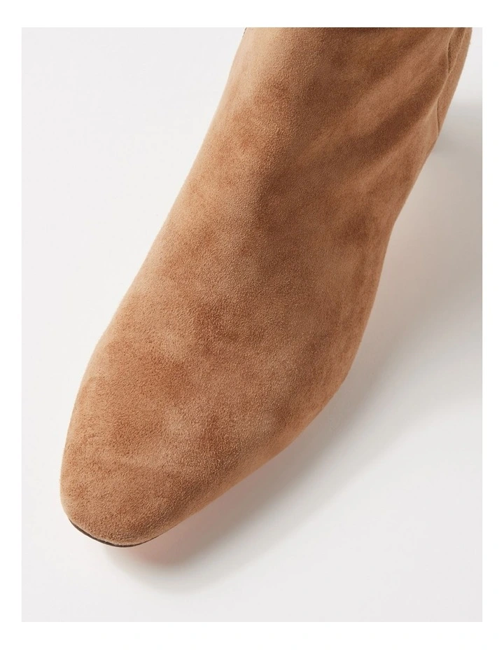 Swan Light Choc Suede Knee High Boots image 4