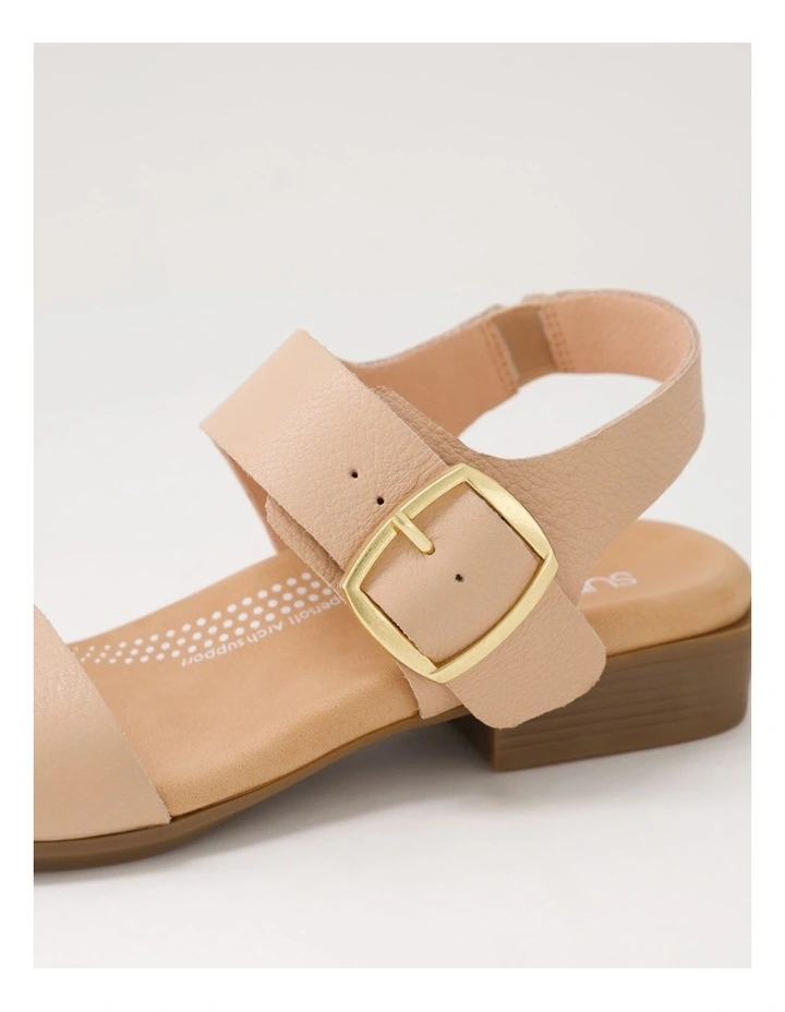 Clariss Dark Nude Leather Sandals image 5