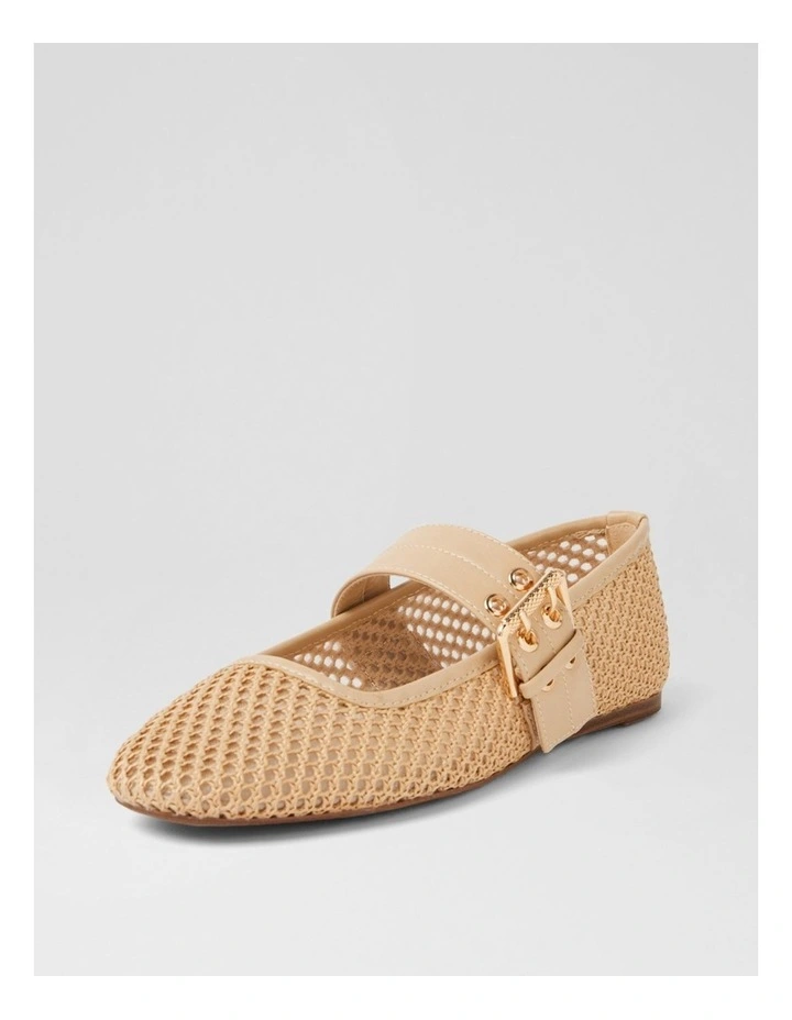 Pollinga Natural Raffia Mary Janes image 2