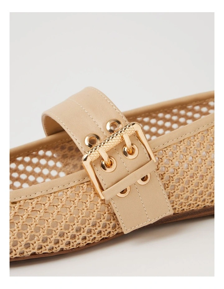 Pollinga Natural Raffia Mary Janes image 5