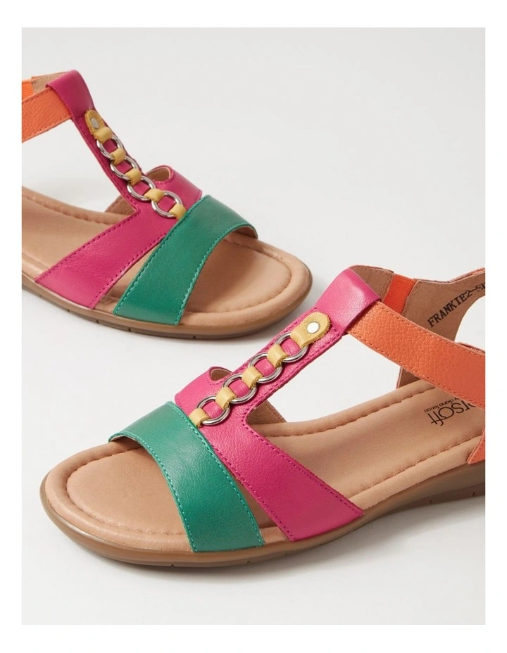 Frankie2 Bright Multi Leather Sandals image 5