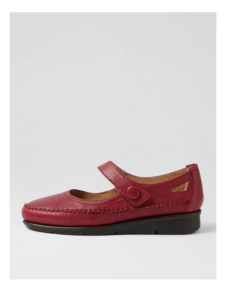 Peregrine Cherry Leather Flat Shoes image 1