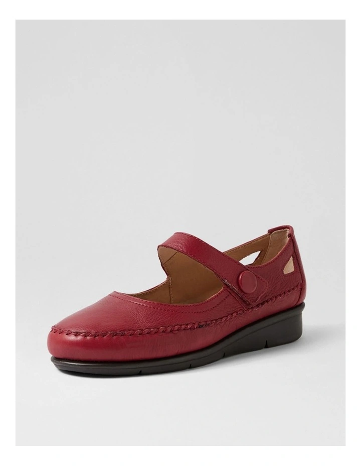 Peregrine Cherry Leather Flat Shoes image 2