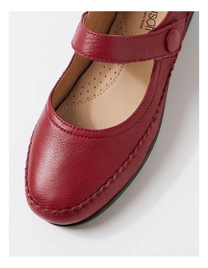 Peregrine Cherry Leather Flat Shoes image 4