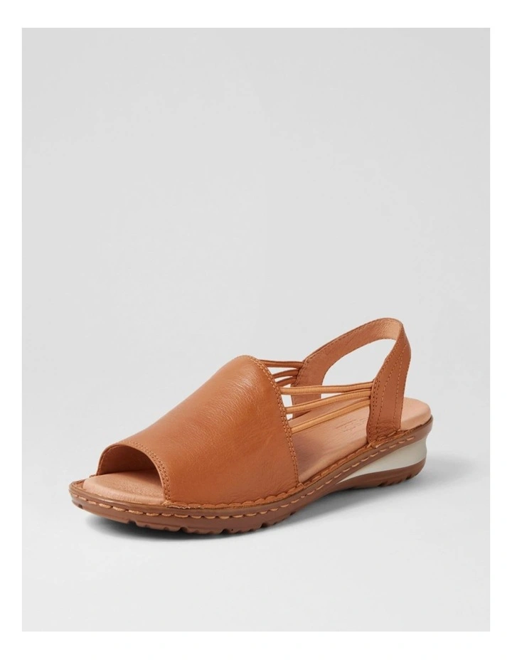 Barrina Dark Tan Gum Sole Leather Sandals image 2