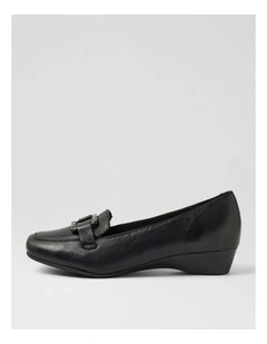 Rosse Black Leather Shoes