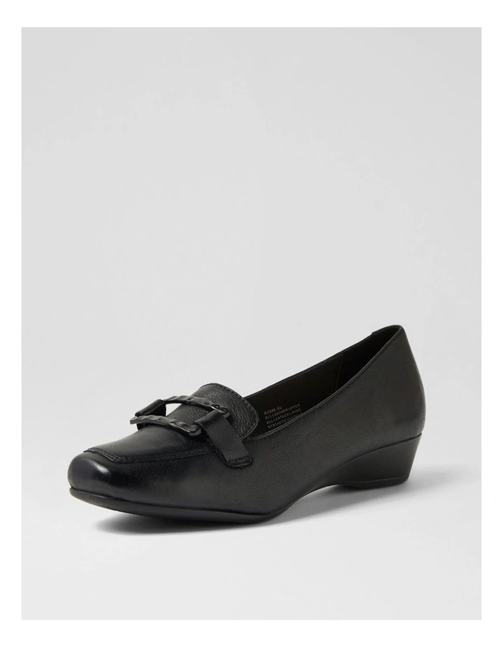 Rosse Black Leather Shoes image 2