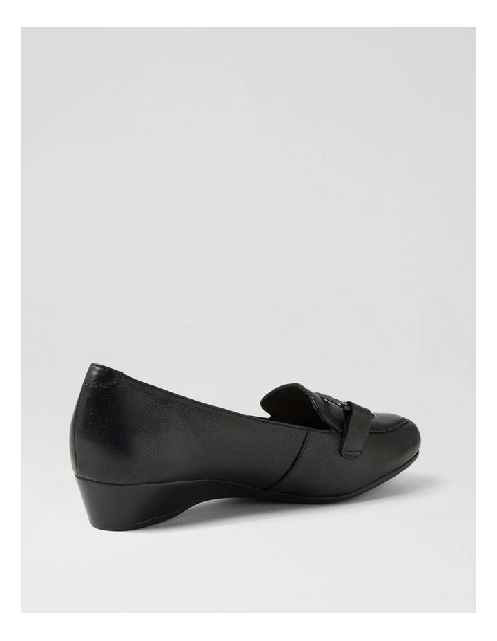 Rosse Black Leather Shoes image 3