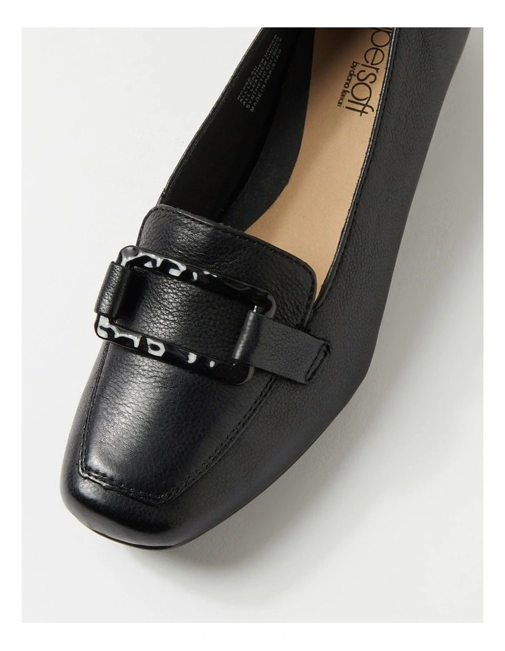 Rosse Black Leather Shoes image 4