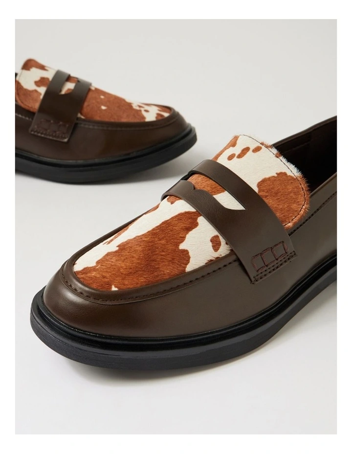 Marko Choc Cow Leather Flat Shoes image 5