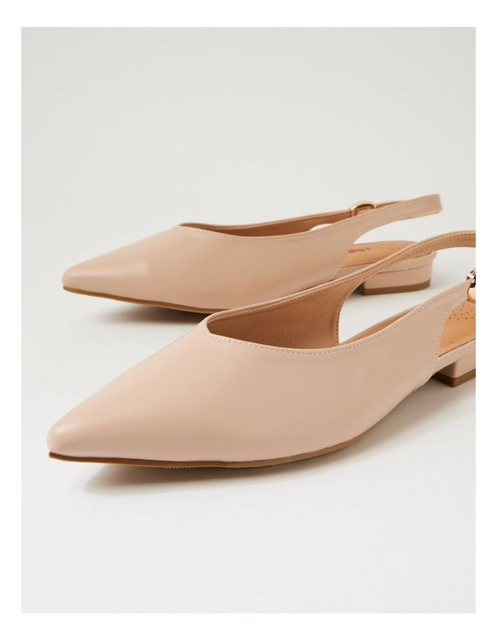 Foosh W Nude Flat Shoes image 5