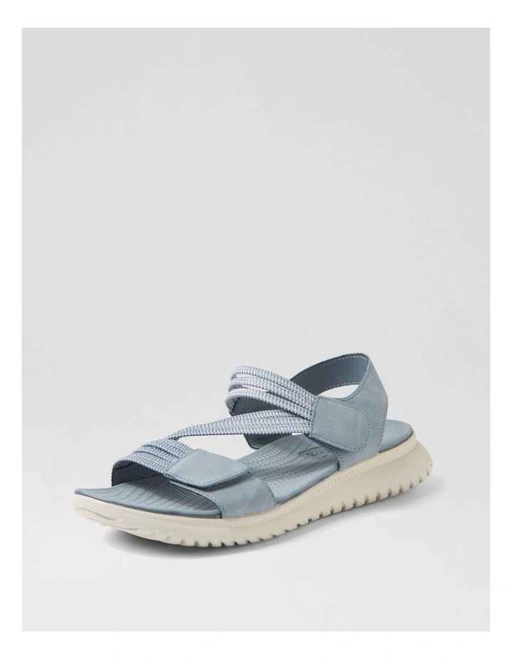 Edwyna Denim Elastic Flat Sandals image 2