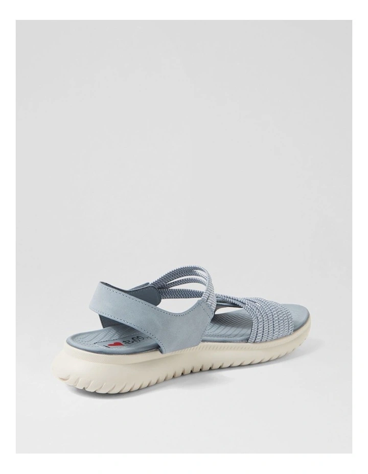 Edwyna Denim Elastic Flat Sandals image 3