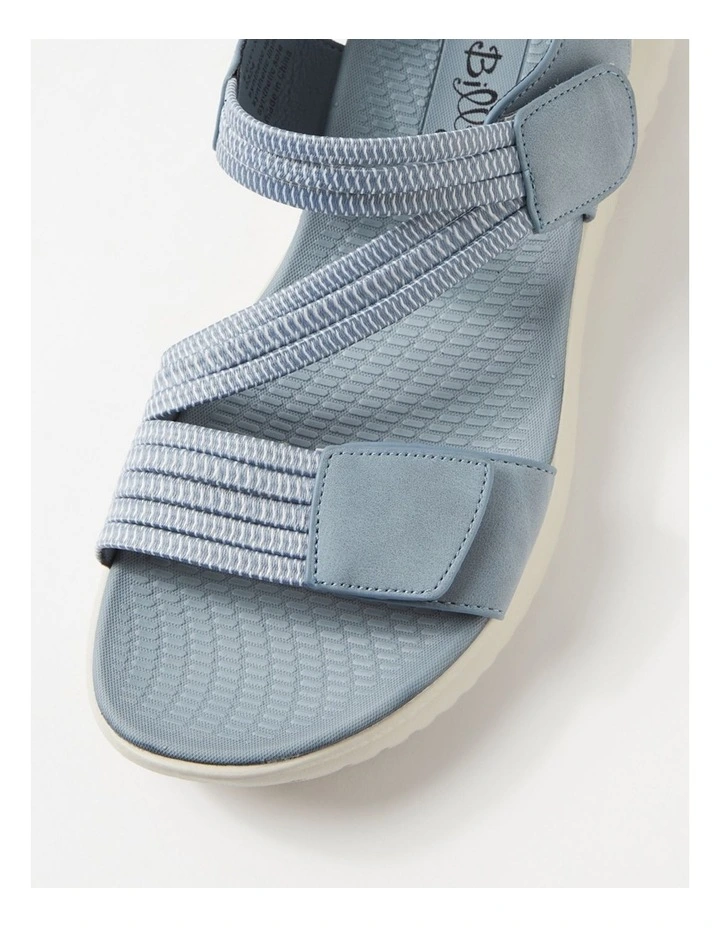 Edwyna Denim Elastic Flat Sandals image 4