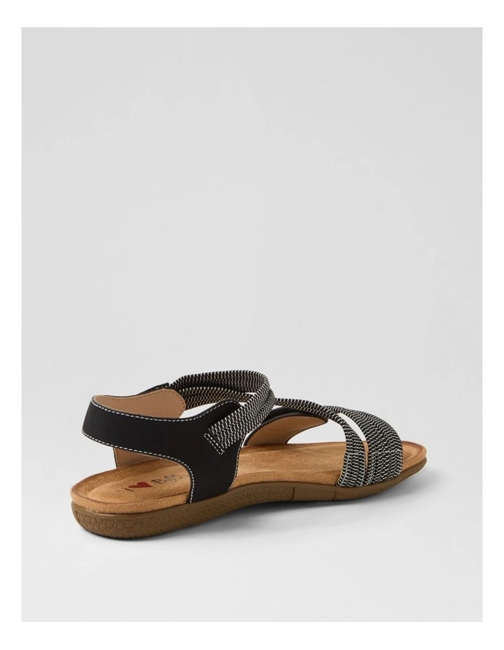 Faang Black Sandals image 3